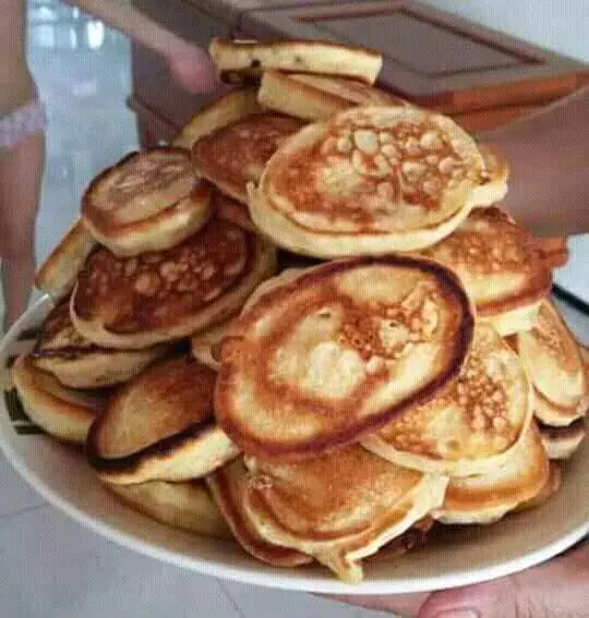 Panquecas saborosas para cafe da manha