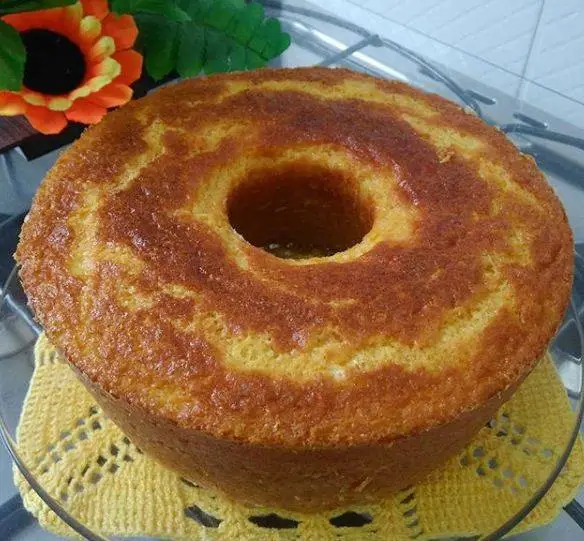 Bolo de milho caseiro fofinho saboroso