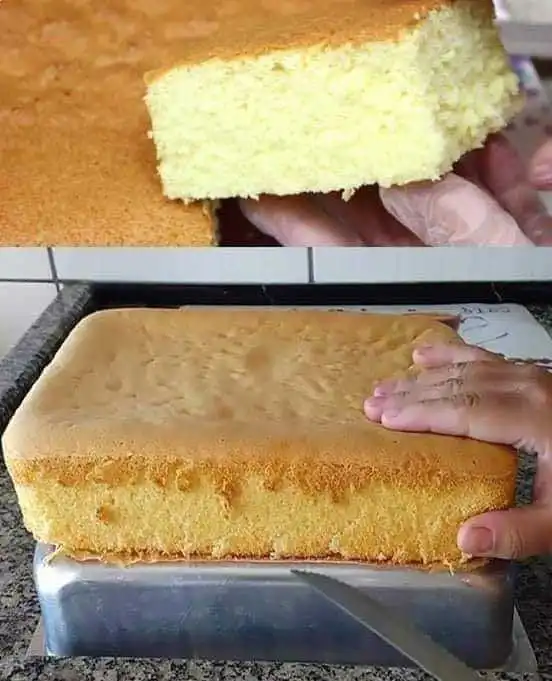 Bolo pão de ló simples e facil de fazer