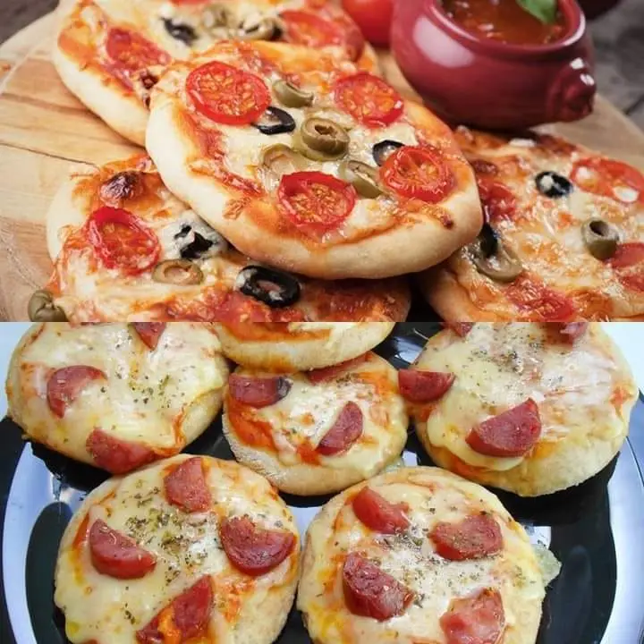 Faça essa mini pizza muito facil de fazer