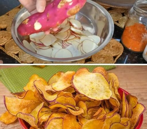 Chips de Batata Doce simples e delicioso